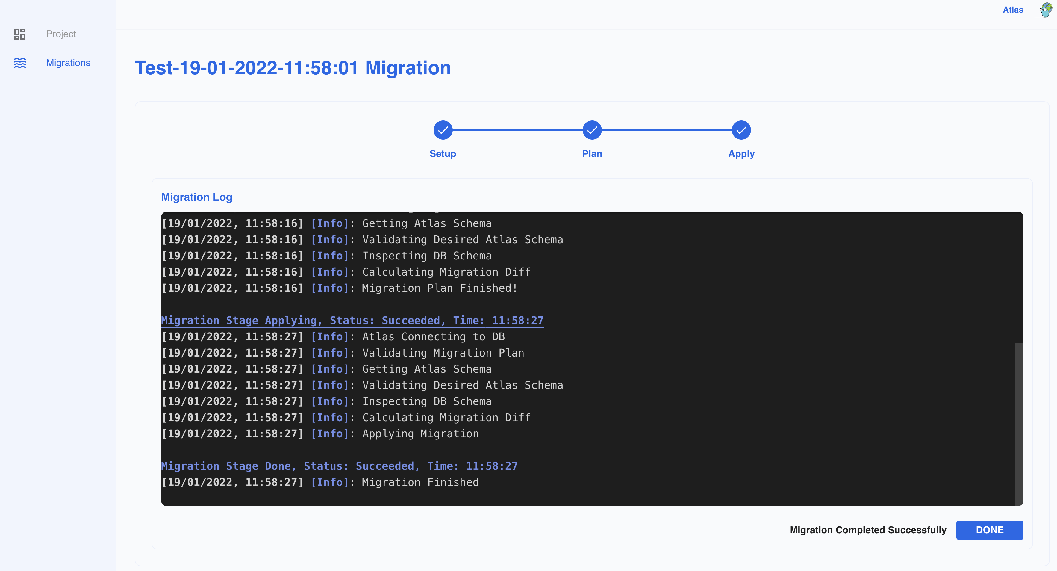 Applying Migration