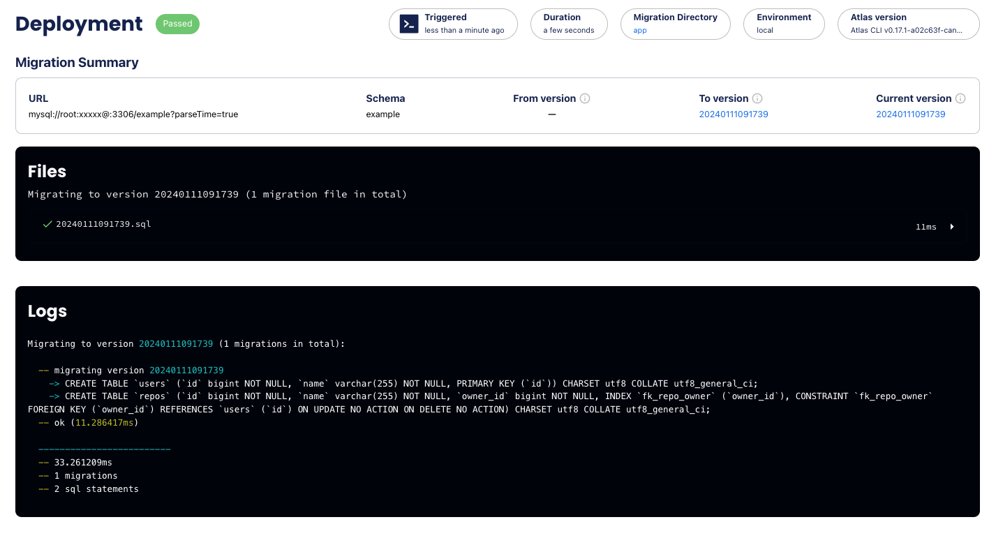 atlas migrate apply